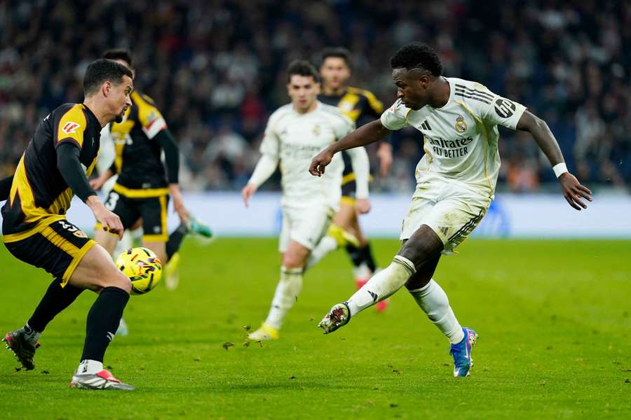 Vinícius Júnior em ação pelo Real Madrid