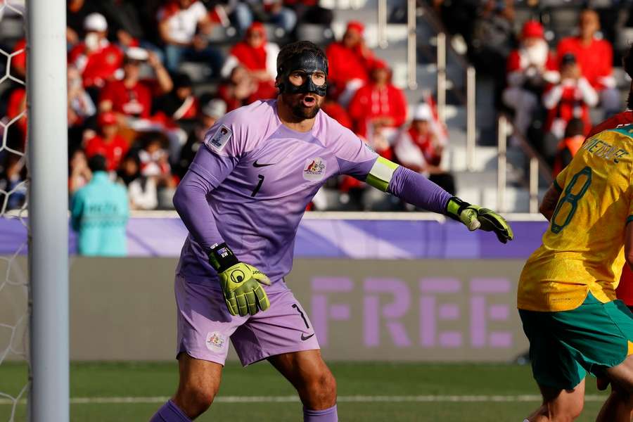 Mathew Ryan in actie voor zijn land op de Azië Cup