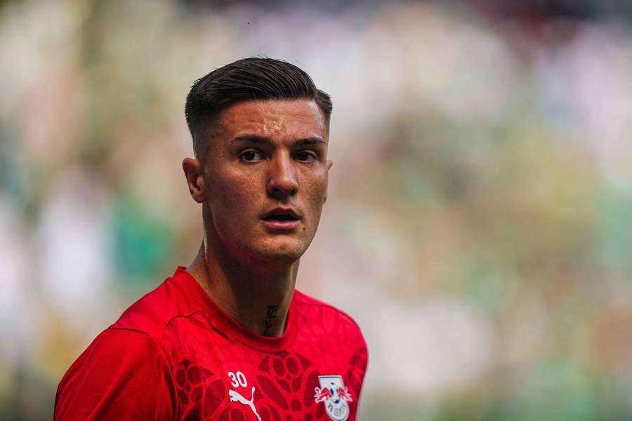 Benjamin Sesko during his time with RB Leipzig
