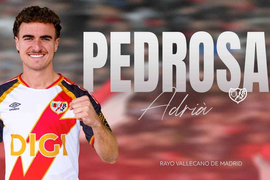 El Rayo Vallecano apuntala su lateral izquierdo con Pedrosa