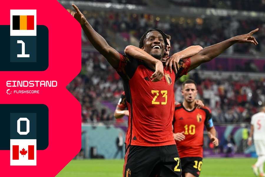 Michy Batshuayi werd vlak voor de pauze matchwinner