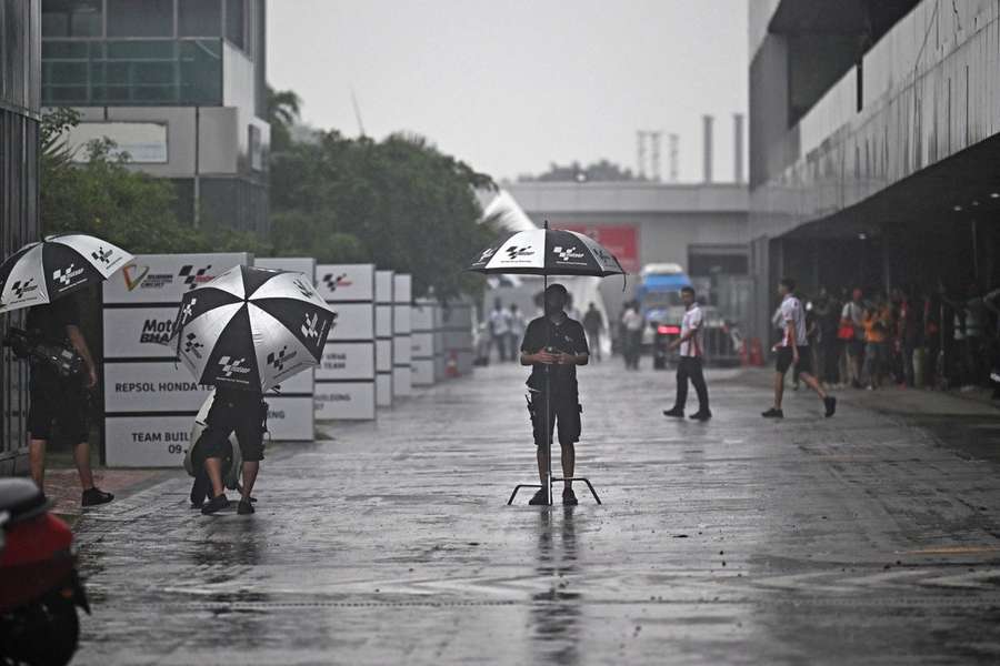 Le paddock du circuit indien de MotoGP en 2023.