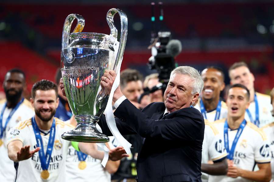 Ancelotti's Madrid won the league and Champions League this season