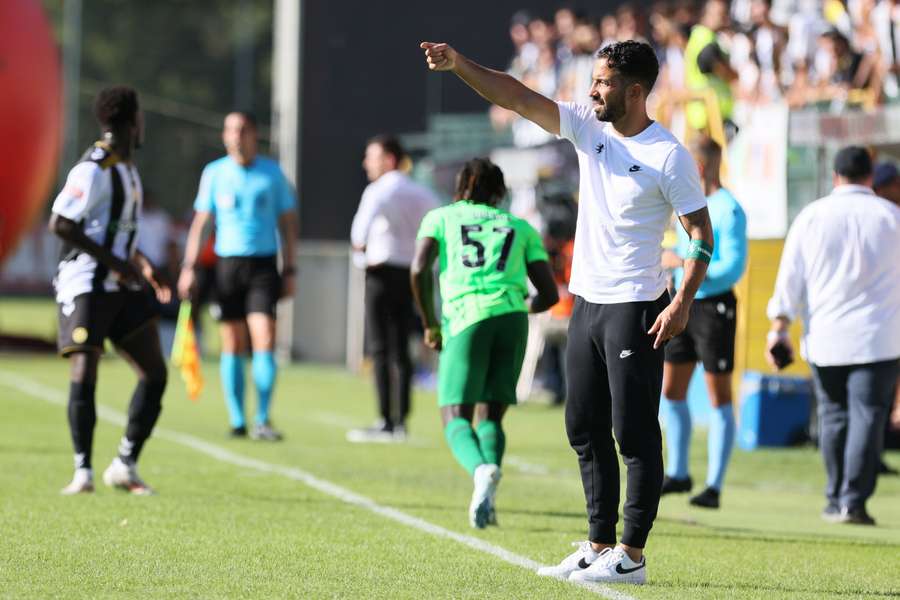 Rúben Amorim, treinador do Sporting, no Estádio da Madeira