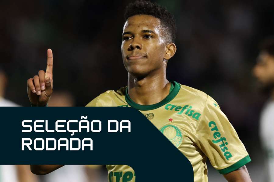 Estêvão fez 2 gols e deu 2 assistências na goleada do Palmeiras