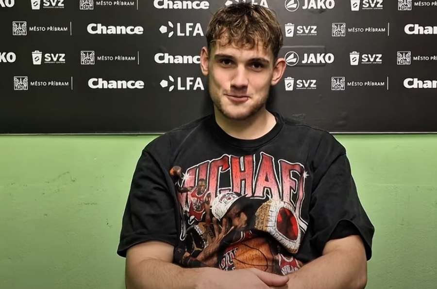 Brankář Martin Melichar byl na podzim velkou oporou Příbrami.