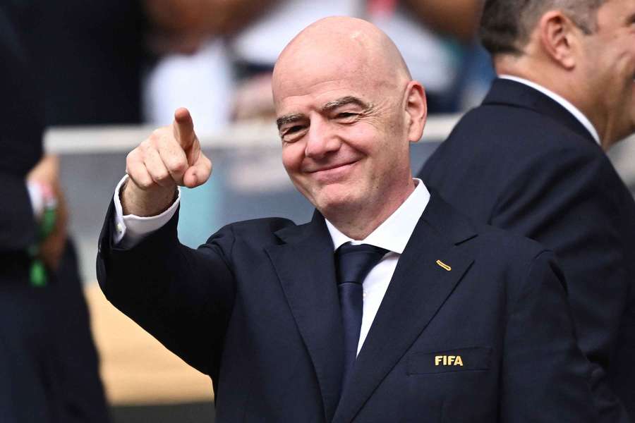 FIFA president Gianni Infantino at a World Cup match FIFA president Gianni Infantino at a World Cup match
