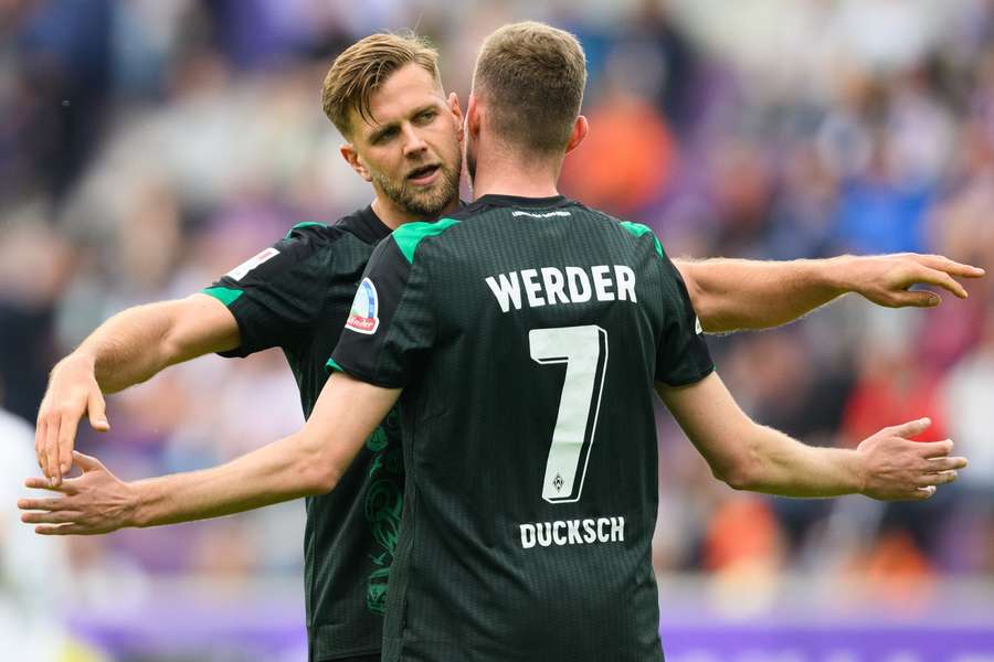 Füllkrug und Ducksch freuen sich auf ein Wiedersehen.