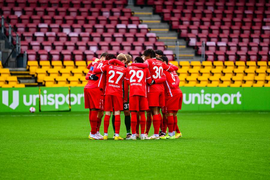 FC Nordsjælland før træningskamp mod OB.