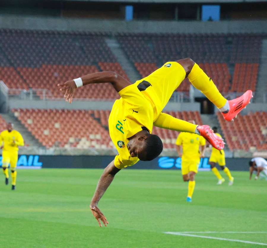 Zimbabwe celebrating a goal