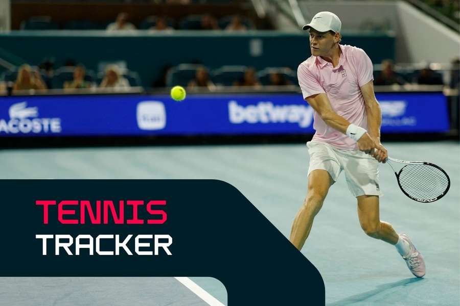 Jannik Sinner in action