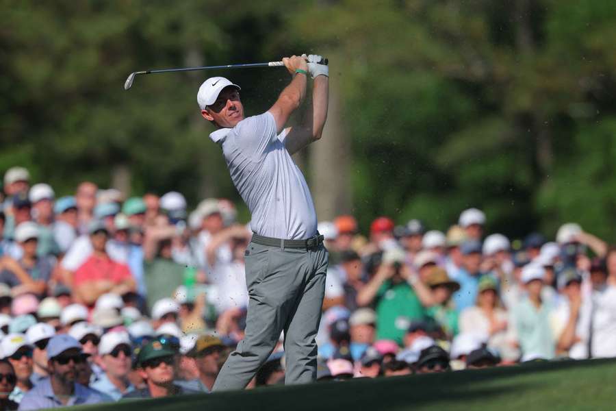Rory McIlroy in action