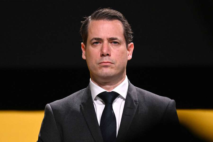Lars Ricken bei der Mitgliederversammlung des BVB.