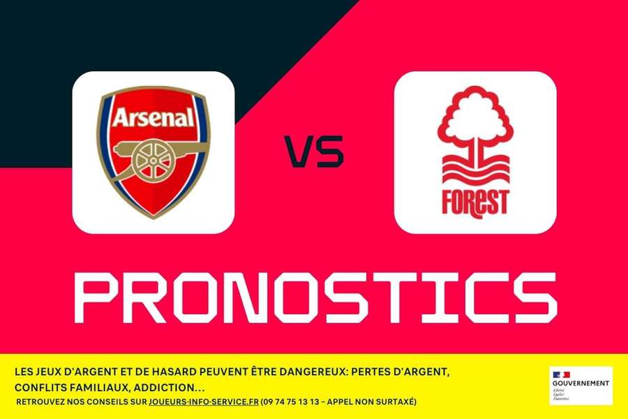 Arsenal - Nottingham Forest : Pronostics, meilleurs paris et cotes (Premier League)