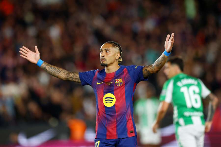 Raphinha, autor de un doblete ante el Betis