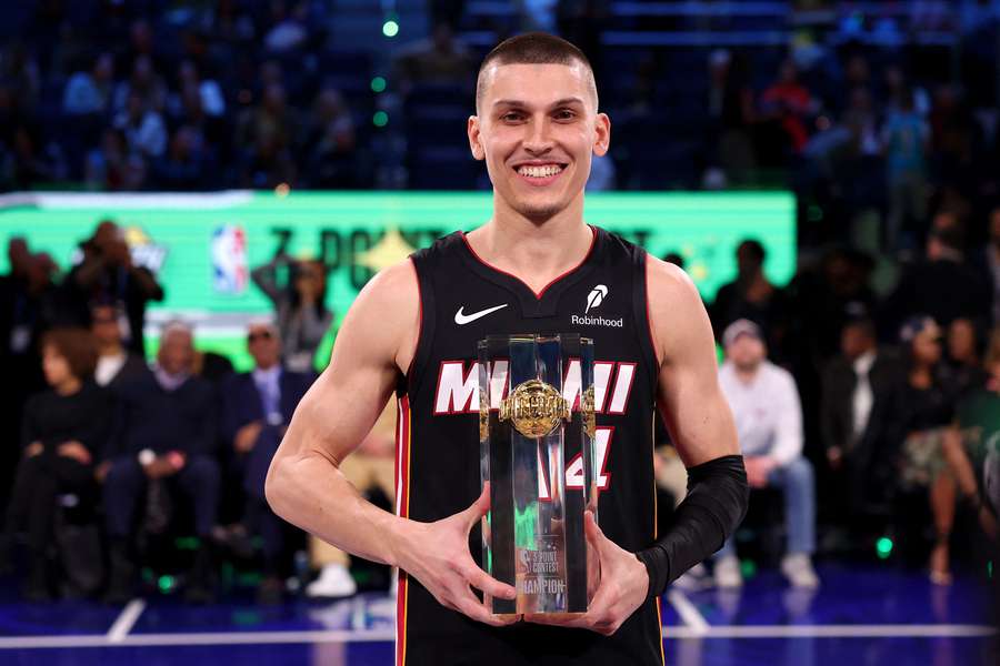 Tyler Herro après son succès.