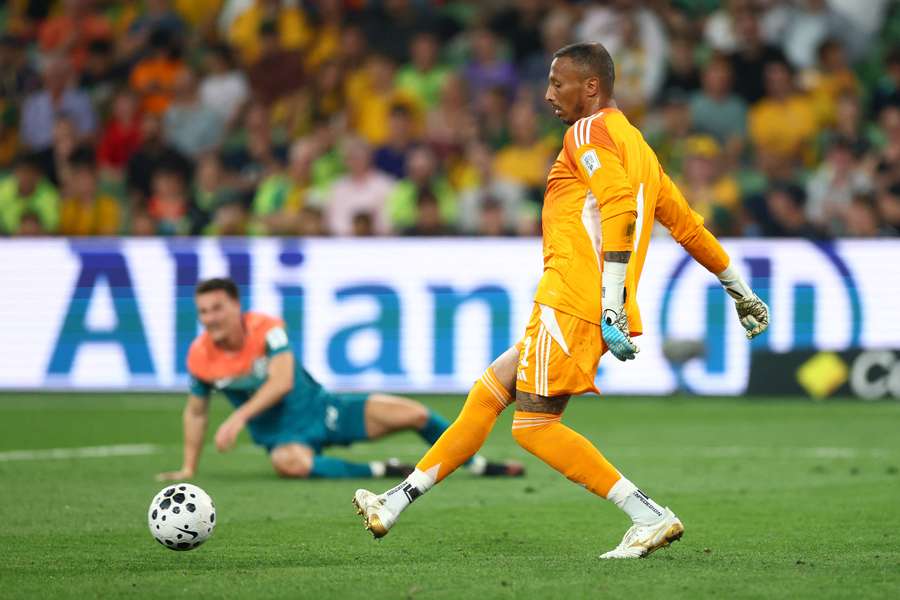 Eloy Room of Curacao passes the ball during the FIFA Series match between Australia Socceroos and Curacao