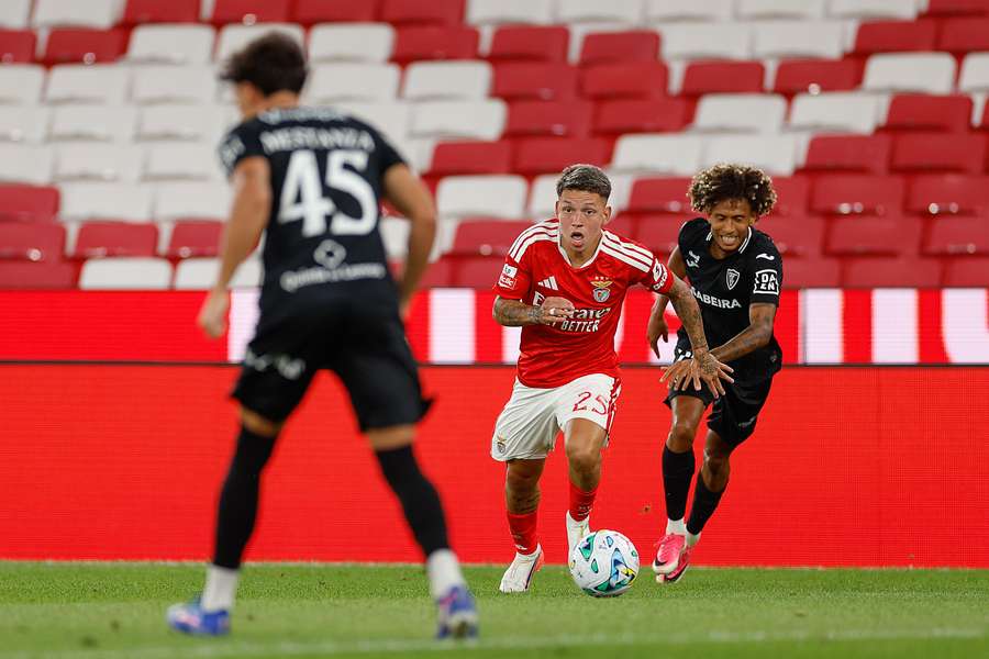 Prestianni fez um golaço, mas não evitou o empate Prestianni fez um golaço, mas não evitou o empate