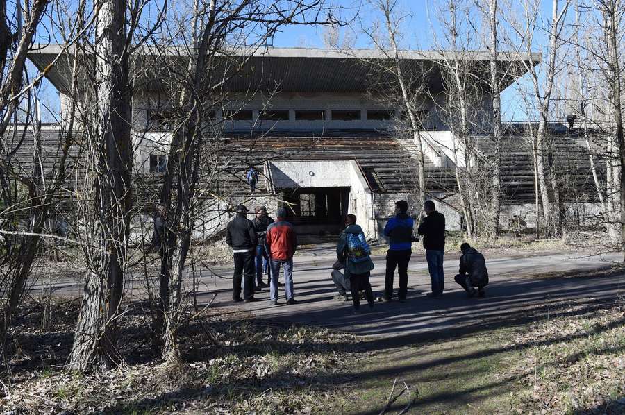 Opuštěný stadion v Pripjati