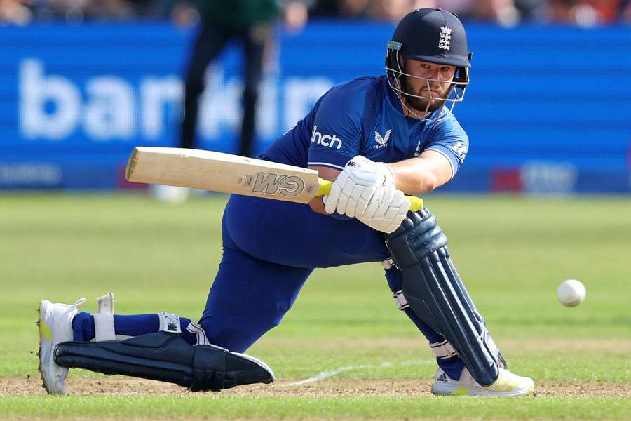 England's Ben Dukett hit 107no against Ireland before rain stopped play