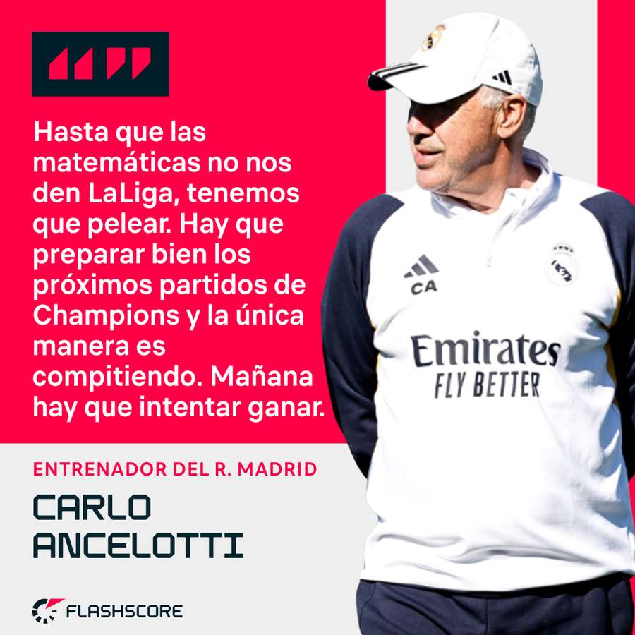Las palabras de Carlo Ancelotti.