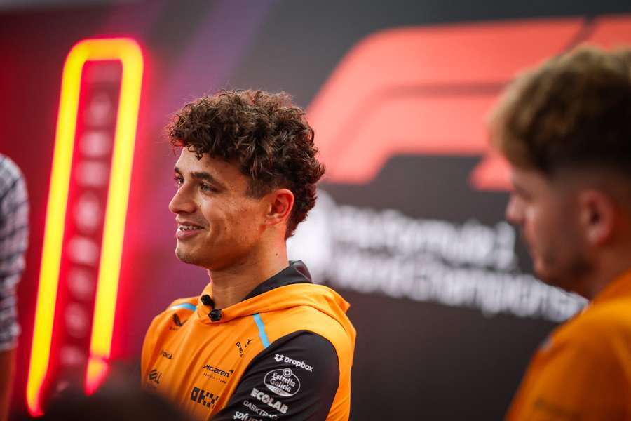 Lando Norris na quinta-feira em Singapura.