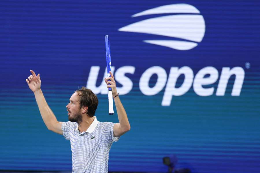 Medvedev, énervé, à l'US Open.