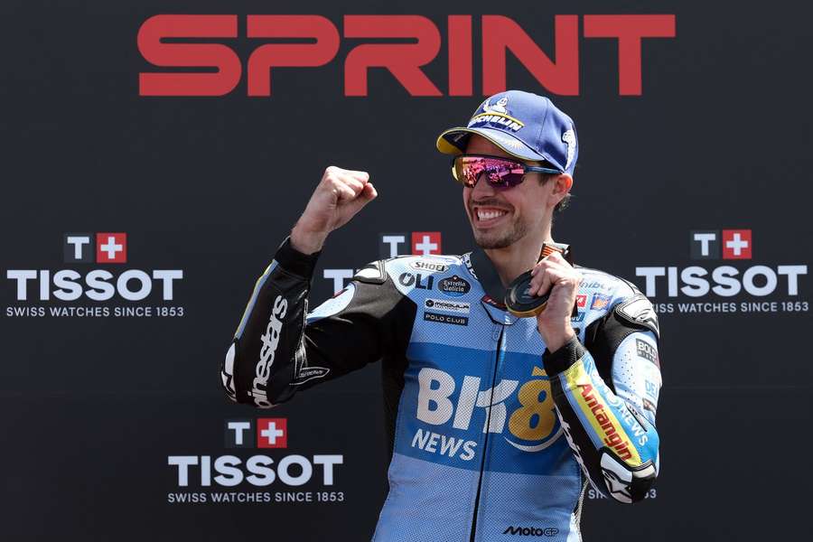 Alex Marquez celebrates his win Alex Marquez celebrates his win