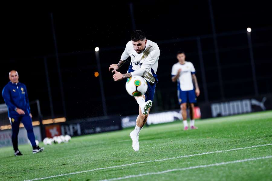 Rúben Neves no treino da Seleção Nacional Rúben Neves no treino da Seleção Nacional