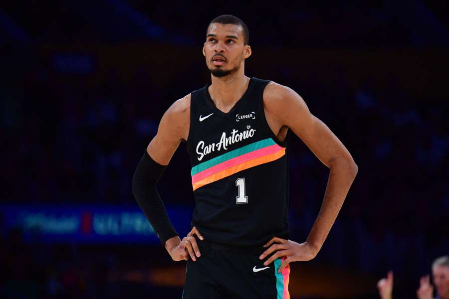 Victor Wembanyama esta noche. Victor Wembanyama esta noche.