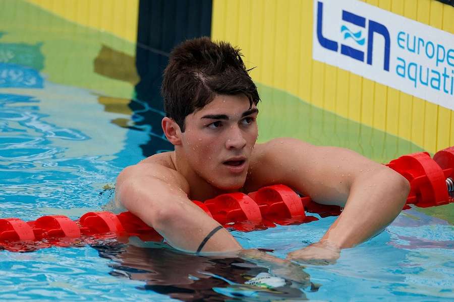 Diogo Ribeiro nono classificado nos 50 mariposa 