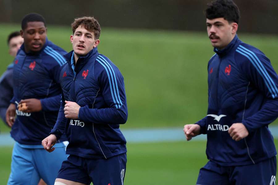 Auradou y Jegou, en un entrenamiento.