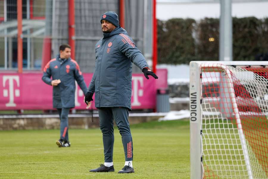 Vincent Kompany in Bayern Munich training Vincent Kompany in Bayern Munich training