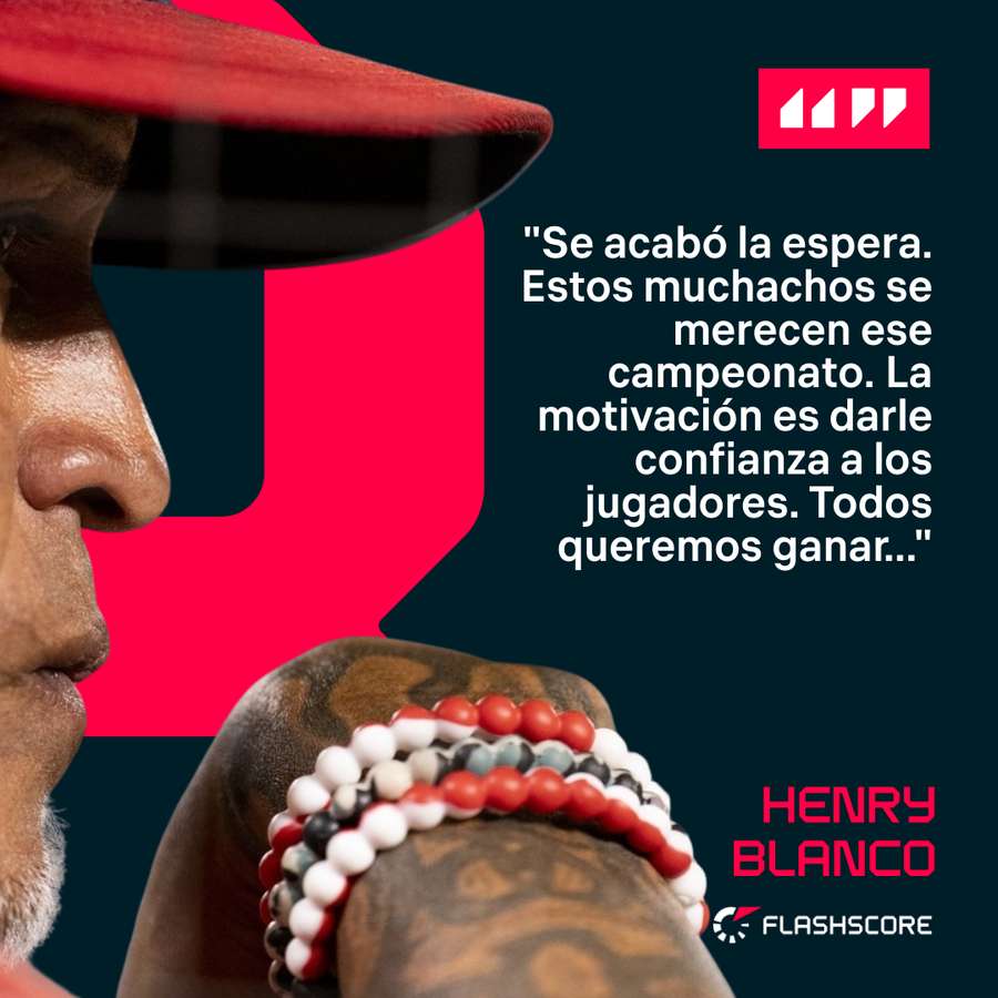 Declaraciones de Henry Blanco