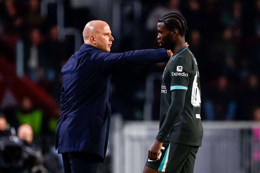 Arne Slot feels his player was unlucky to get the red card
