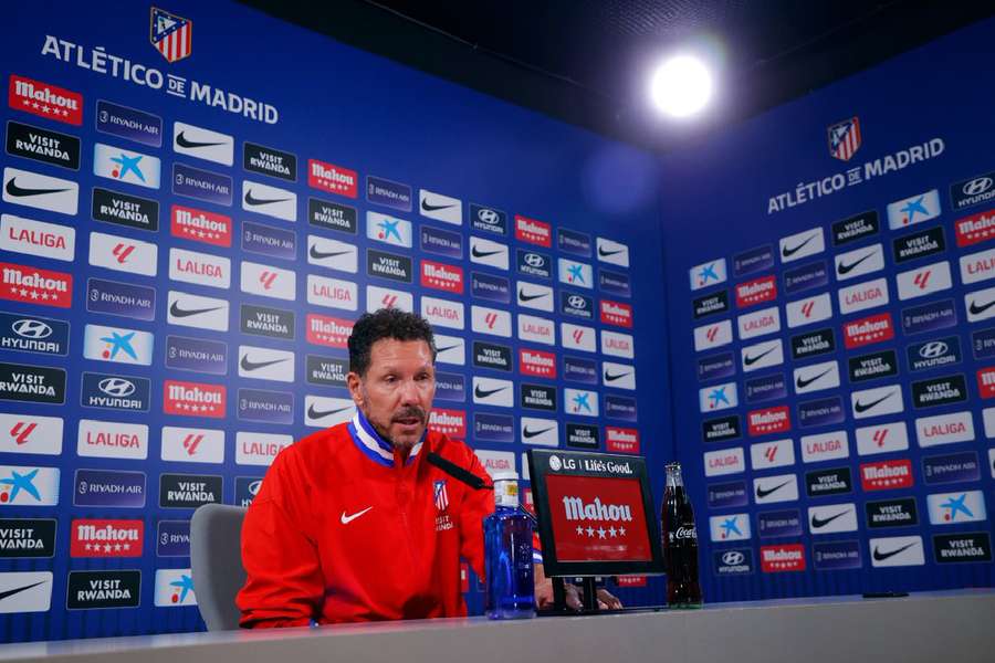 Simeone, en la previa del partido ante el Celta en Vigo