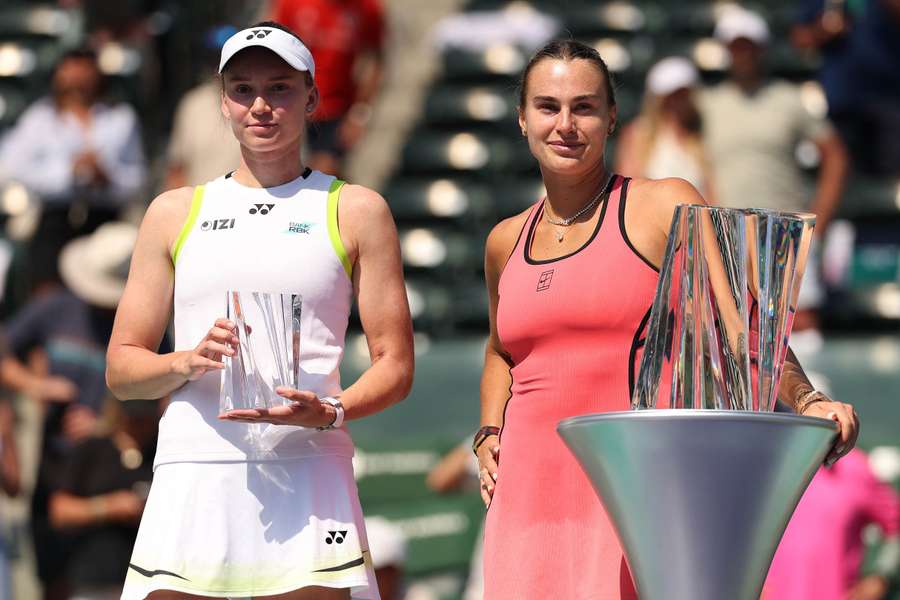 Sabalenka e Rybakina disputaram a final do WTA 1000 de Indian Wells há poucos dias