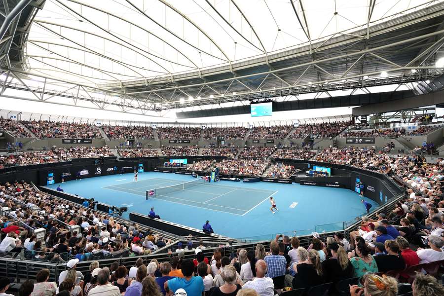 De WTA-finale van de Brisbane International tussen Karolina Pliskova en Madison Keys op 12 januari 2020