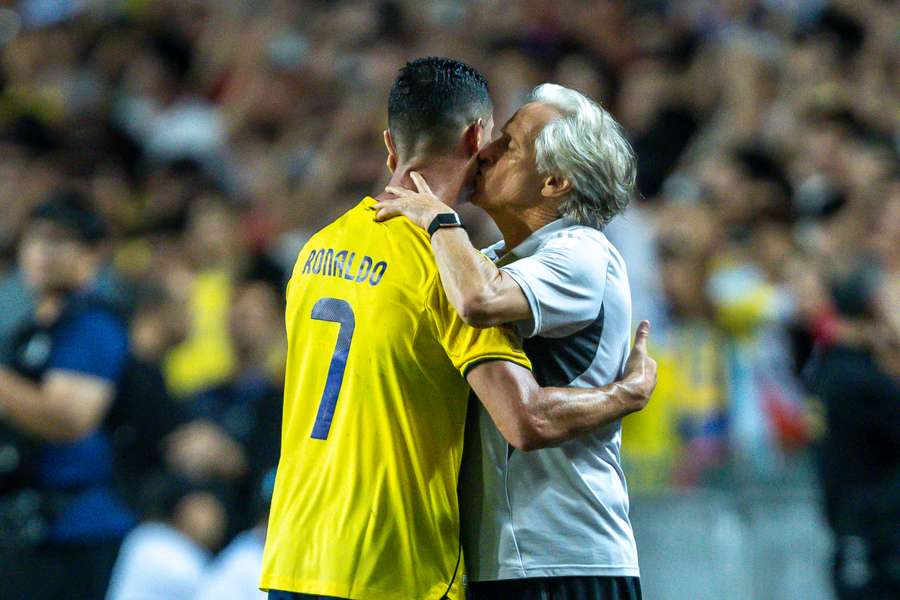 Jorge Jesus e Cristiano Ronaldo all'Al Nassr Jorge Jesus e Cristiano Ronaldo all'Al Nassr