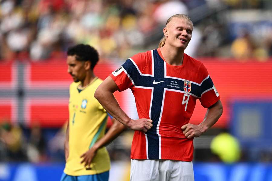 Haaland foi decisivo contra o Brasil Haaland foi decisivo contra o Brasil