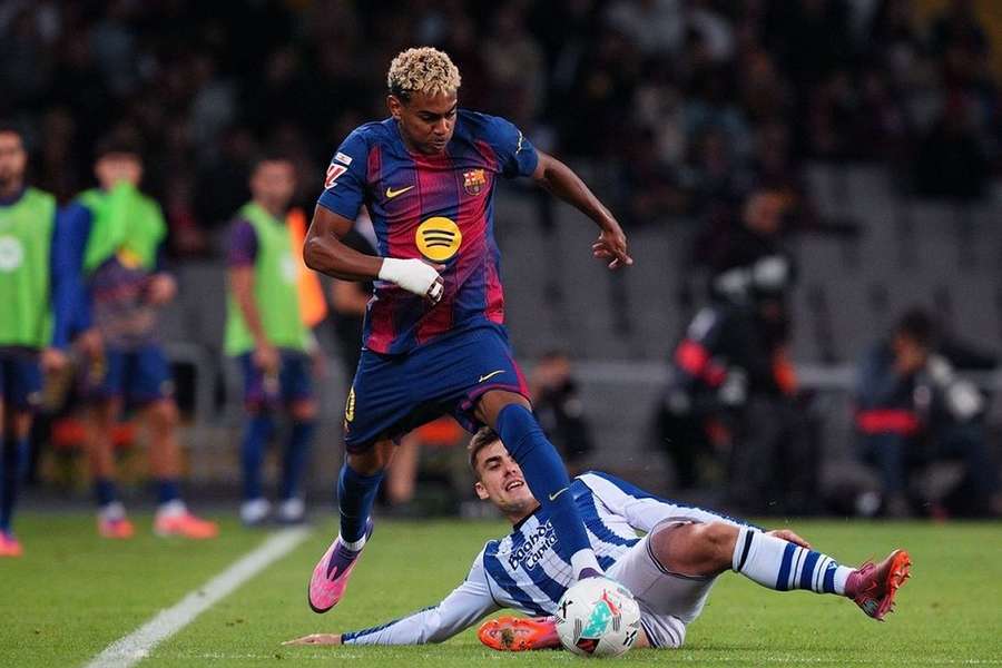 Lamine Yamal, extremo do Barcelona