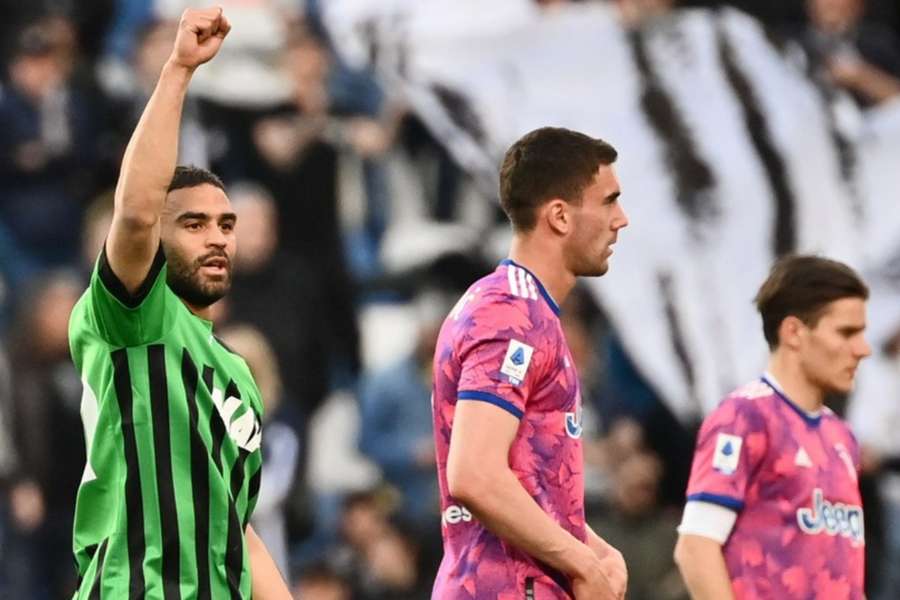 Defrel comemora gol da vitória do Sassuolo