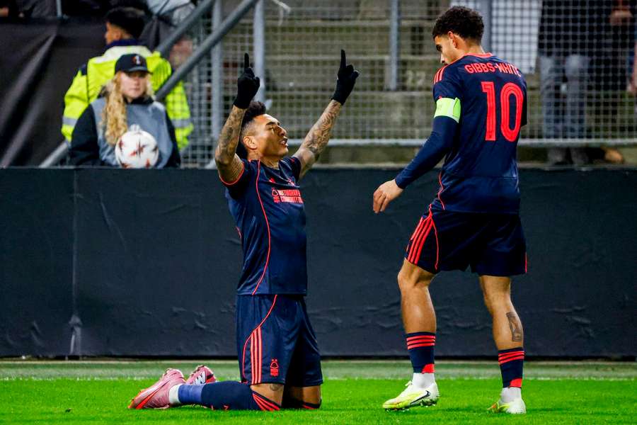 Igor Jesus celebrates after scoring Nottingham Forest's winning goal in the 88th minute Igor Jesus celebrates after scoring Nottingham Forest's winning goal in the 88th minute
