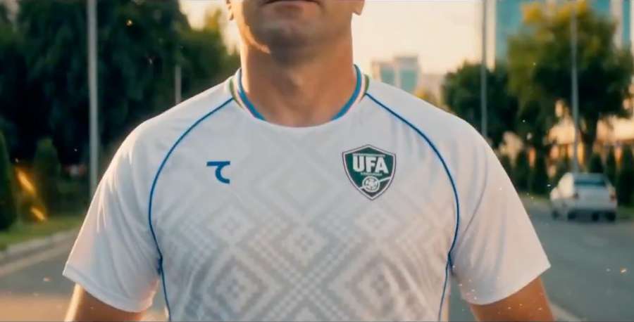 Uzbekistan's away kit