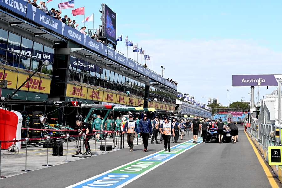 Der Albert Park Circuit in Melbourne, Australien, ist eine semi permanente Motorsport-Rennstrecke.