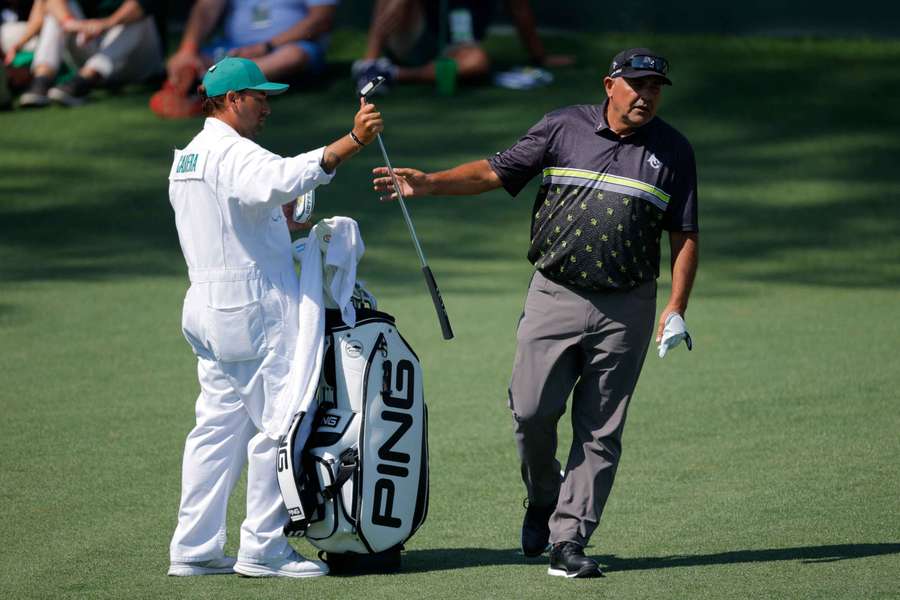 Angel Cabrera in action