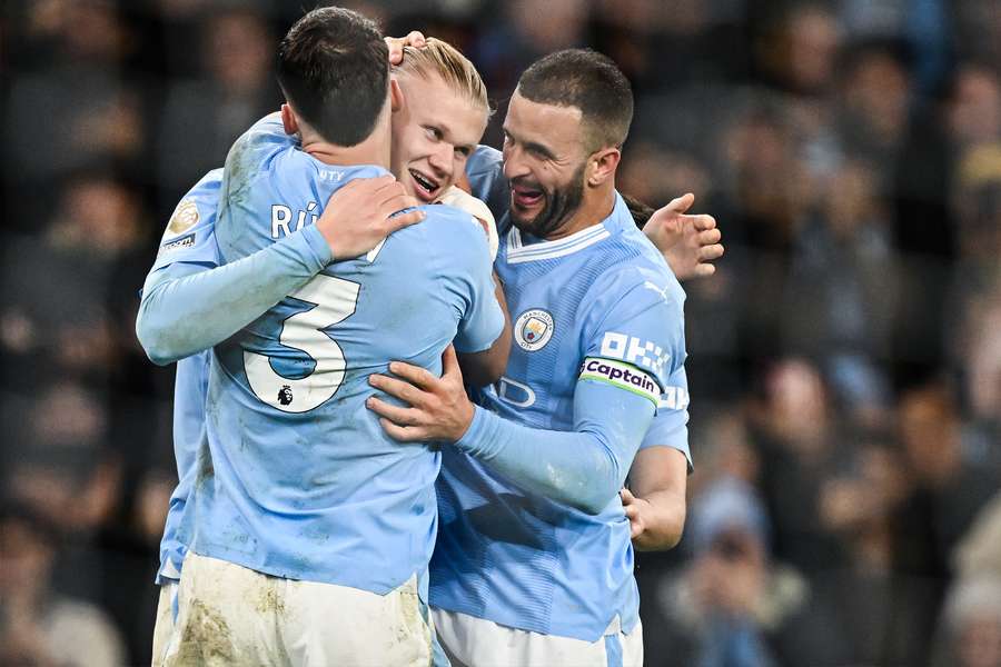 Erling Haaland scored the only goal in Tuesday's game at the Etihad