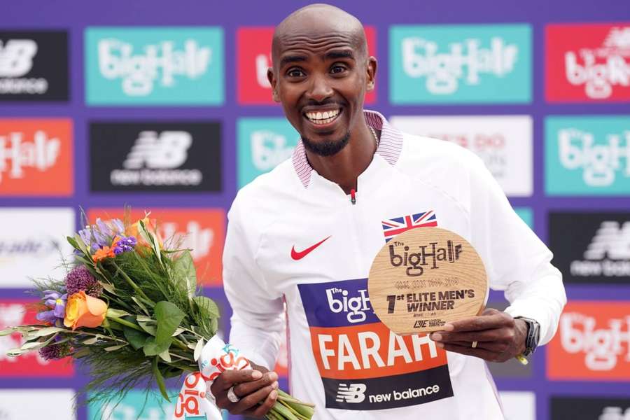 Mo Farah won the Big Half earlier this month but has never won the London marathon.