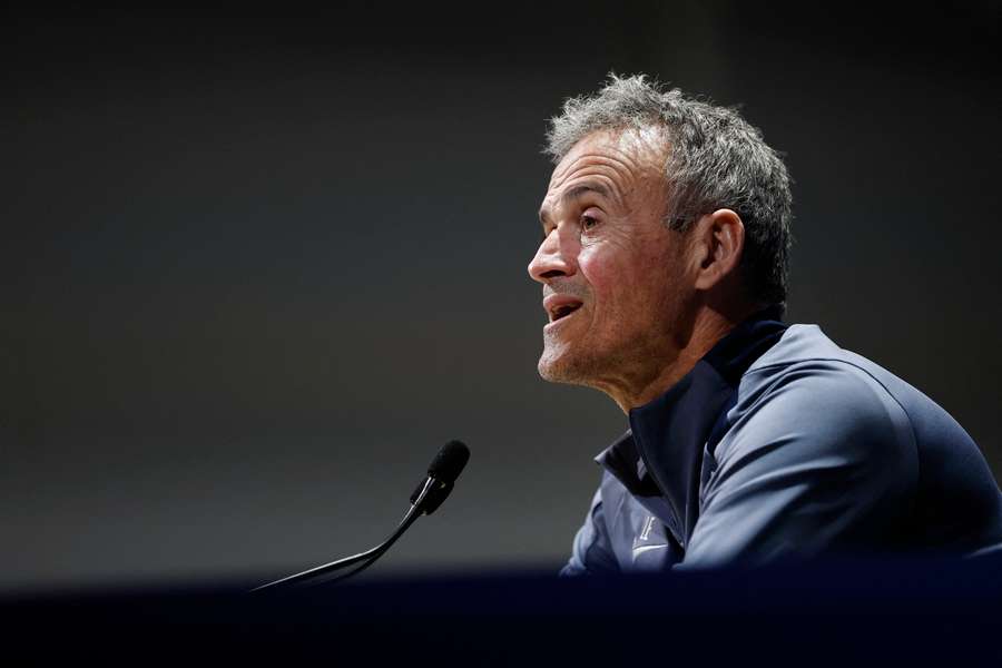 Luis Enrique en conférence de presse.