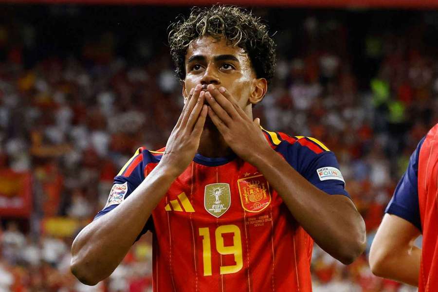 Lamine Yamal dedica su segundo gol ante Croacia Lamine Yamal dedica su segundo gol ante Croacia